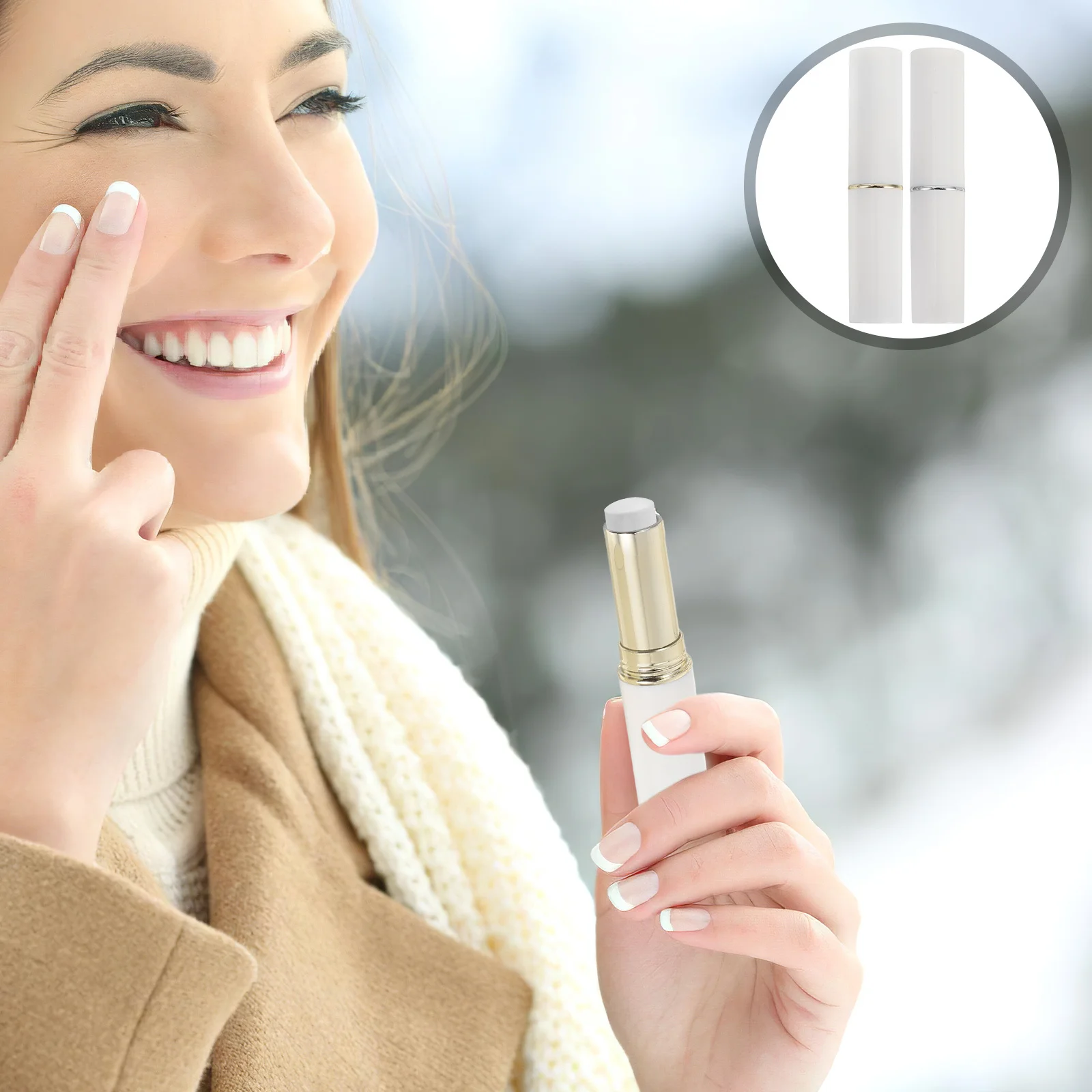 

6pcs 2. Empty Balm Tubes Plastic Lip Gloss Containers For Diy Refillable Travel Size Reusable Lip Oil Holder Lightweight