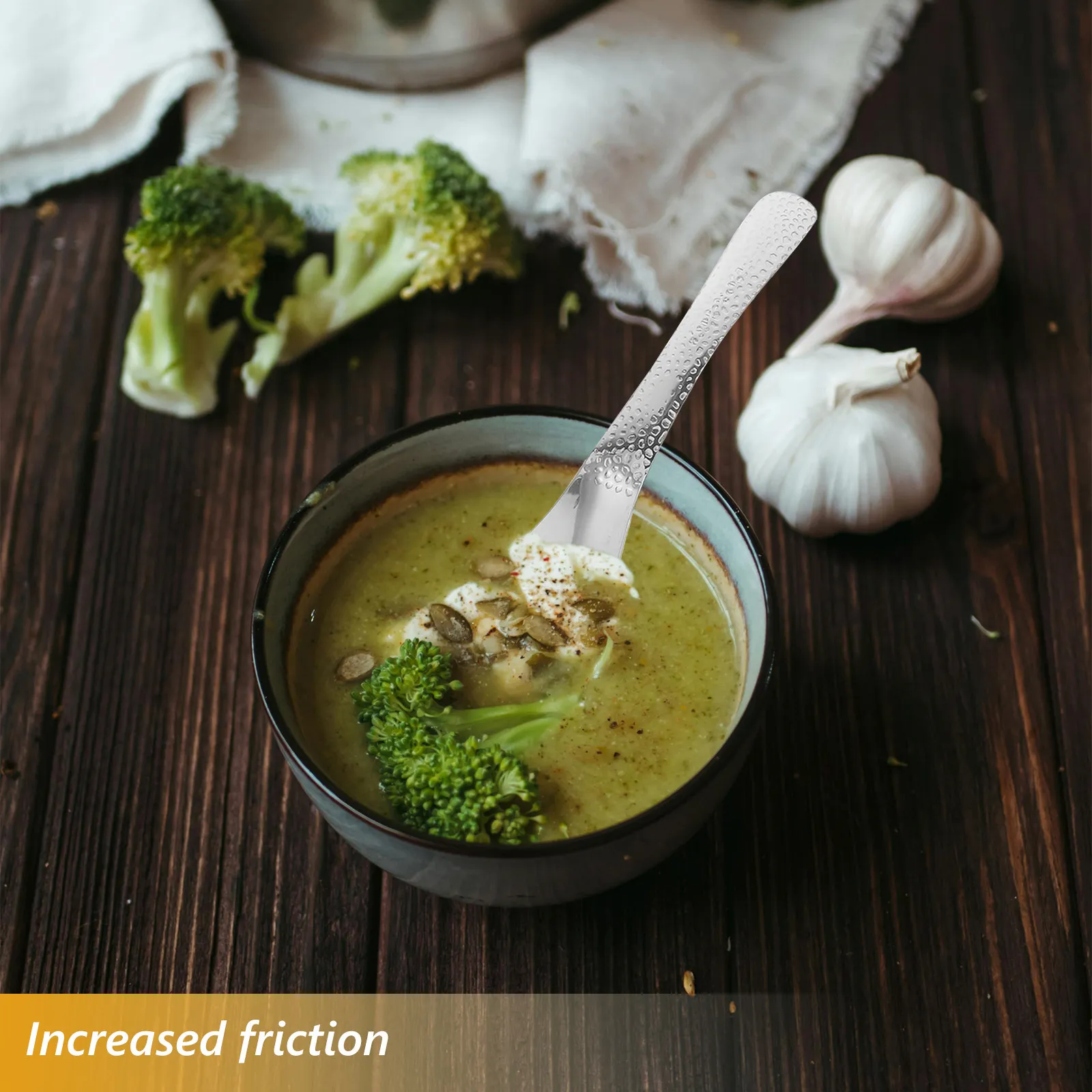 Juego de 5 Cucharas de Sopa de Acero Inoxidable con Fondo Redondo, Utensilios para Servir en Restaurantes, Cocina Casera, para Sopa Asiática, Ramen, Arroz y Otras Comidas