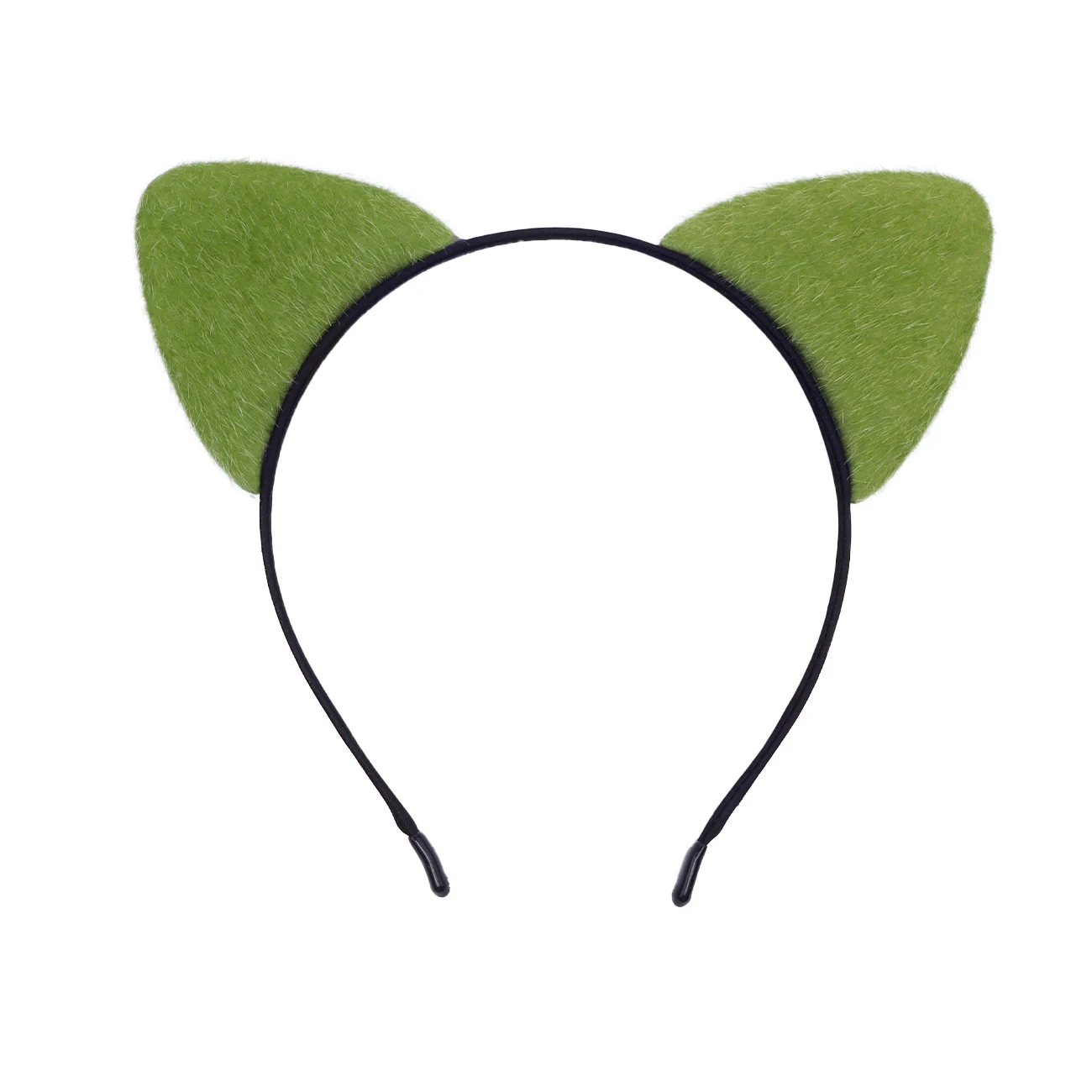 Flauschiges Katzenohren-Stirnband für Frauen, Schwarzes Kätzchenohren-Katzen-Accessoire für Halloween-Katzenfrau-Kostüm – Detail 22