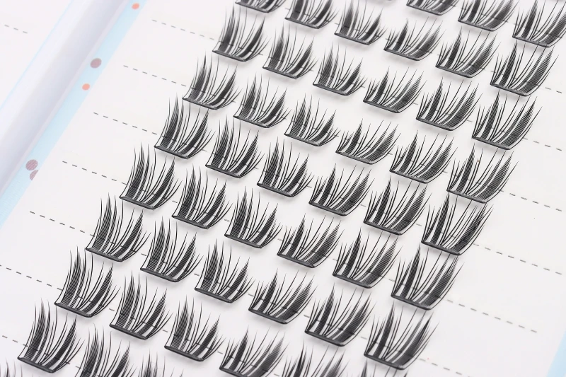 30 Reihen DlY Einzelne Cluster-Seide, handgefertigt, Cluster-Wimpernbuch, Wimpernverlängerung, künstliche Wimpern, segmentierte Wimpernverlängerung – Detail 8