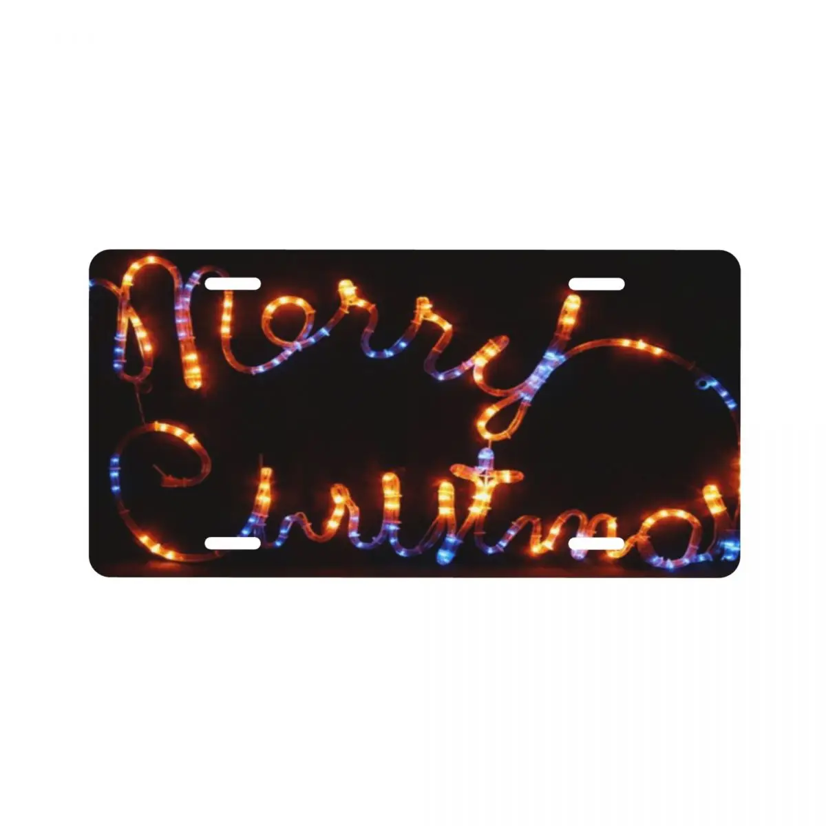 

Christmas Pattern 6inX12in Metal car license plate decoration