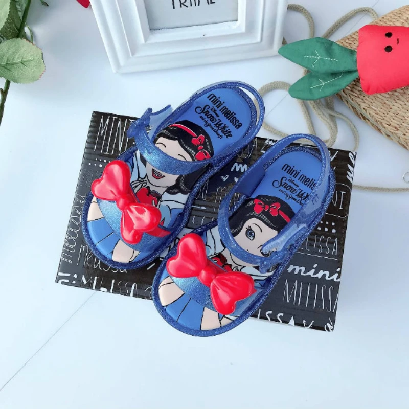 Disney Princess Girl Jelly Shoes sandali estivi neonate Melissa Sandals Cute Toddler Shoes sandali estivi Casual per bambini