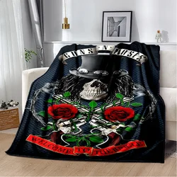 Guns N Roses Hard  Rock Band Blanket,Soft Throw Blanket for Home Bedroom Bed Sofa Picnic Travel Office Rest Cover Blanket Kids