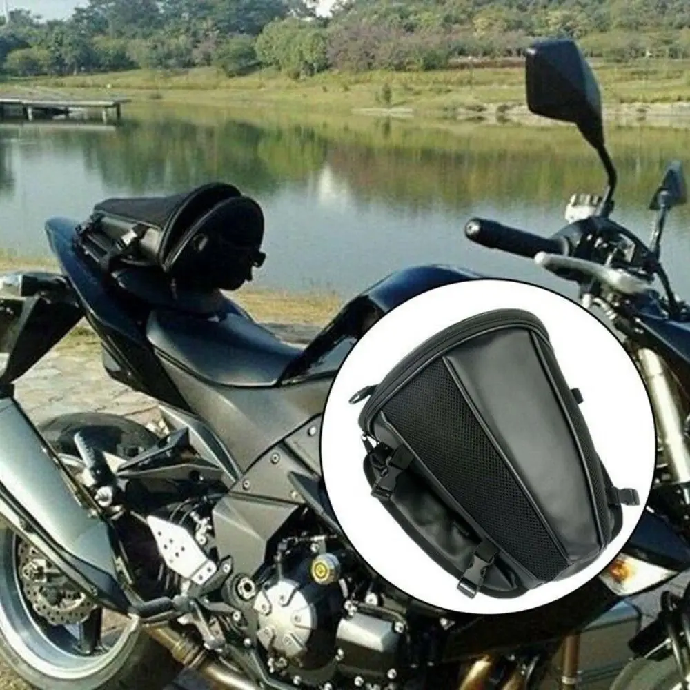 

Waterproof Motorcycle Tail Bag Wear Resistant Durable Rear Seat Strap Bag Practical Anti-slip Suspended Motorcycle Back Bag