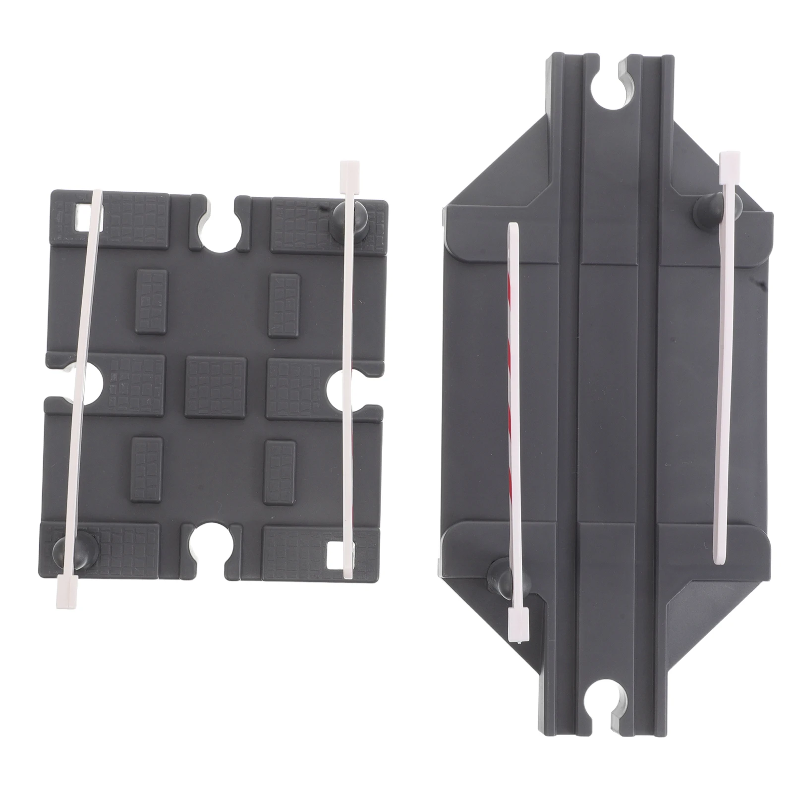 2pcs Train Track Barrier Plastic Railway Road Signs Compatible Toy Train Accessory Track Expansion Creative Play