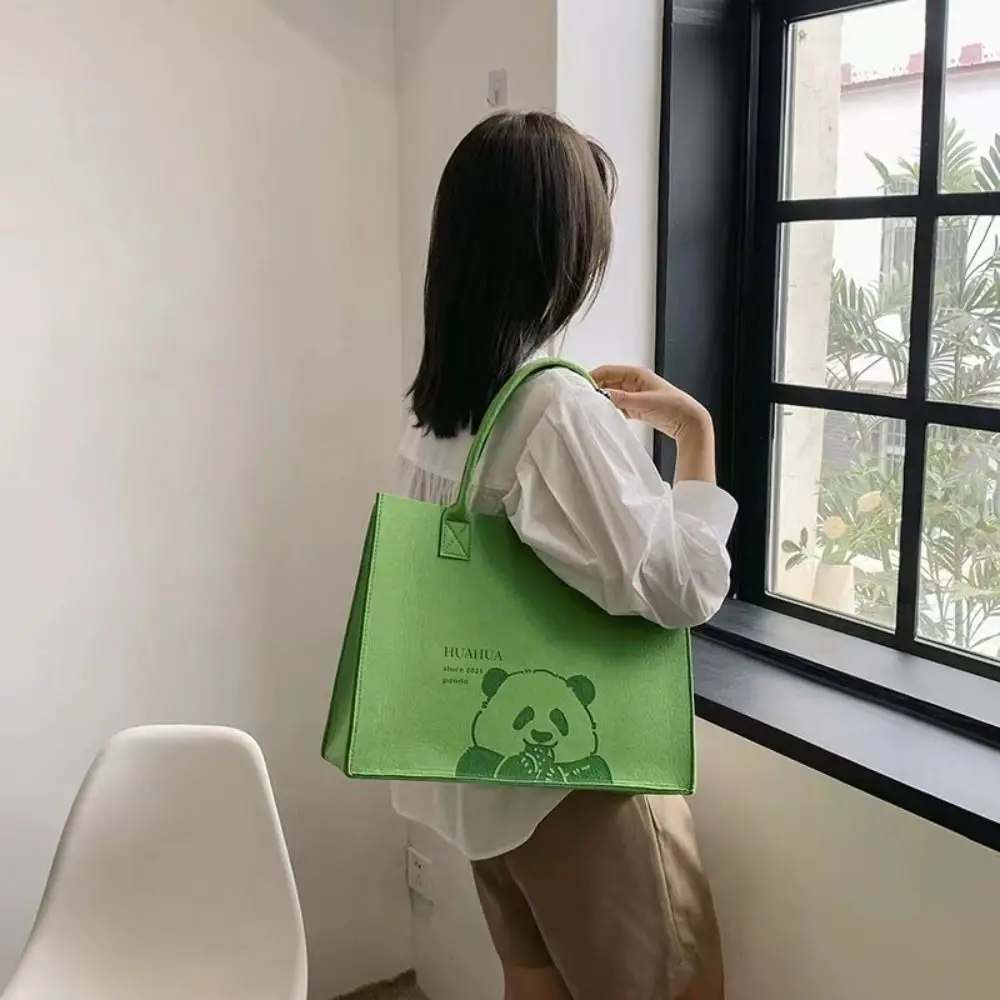 Flower Handbag New Felt Large Tote Bag Shoulder Bag Women