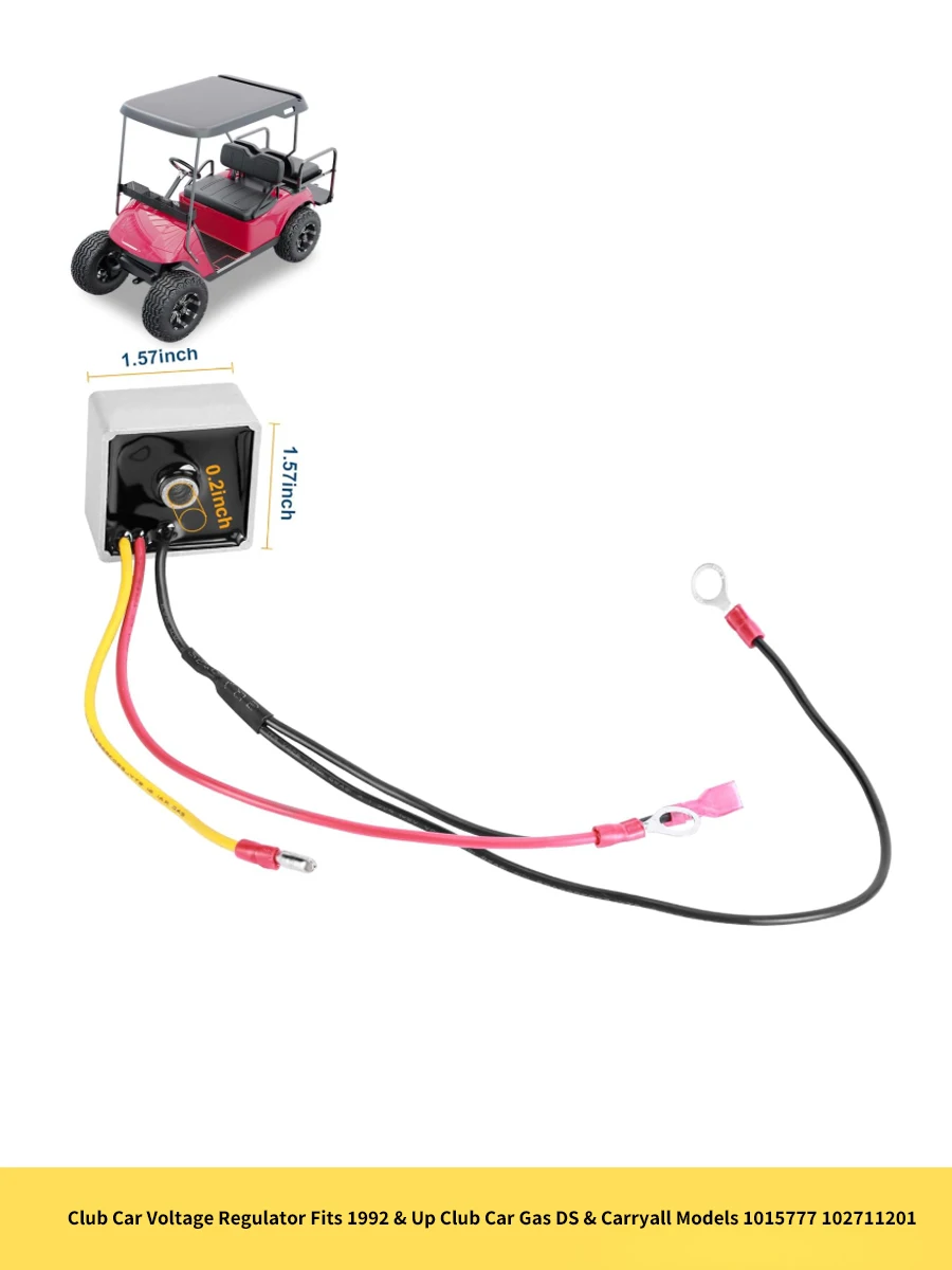 Club Car Spannungsregler passend für Club Car Gas DS & Carryall Modelle ab 1992 1015777 102711201 Motorradteile – Detail 7