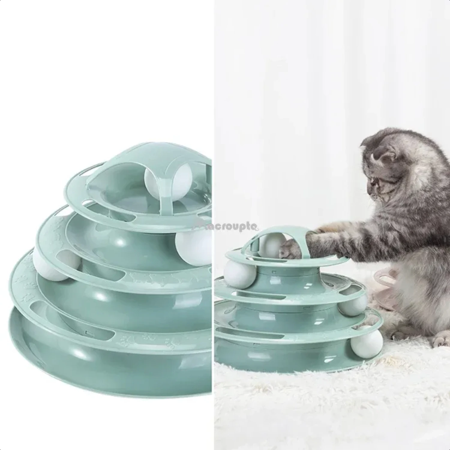 Entertainment for with Cat Tunnel Training Active Engaging and  - Cats Tower Toy Tracks Interactive Cat Intelligent and Exciting