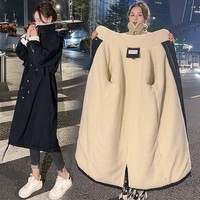 Down Cotton Parkas Jacket Women's Mid-length Over The Knee 2025 New Korean Loose Fashion Winter Padded Female Thickened