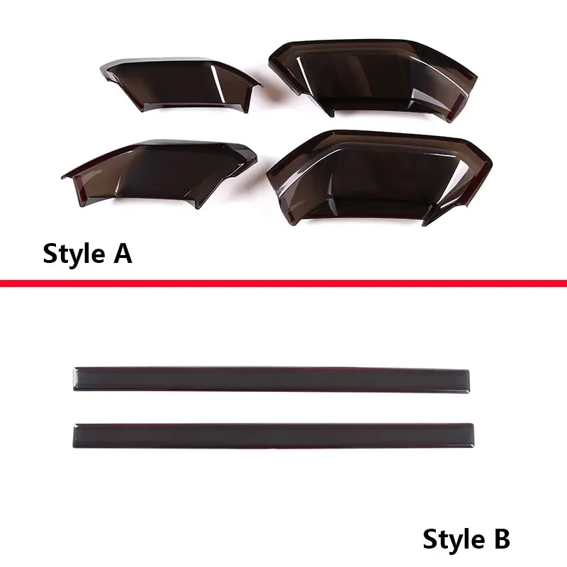 For Chevy Corvette C7 2014-2019 ABS Blackened Car Rear Tail Light Rear Fog Lamps Blackout Cover Trim Sticker Car Accessories