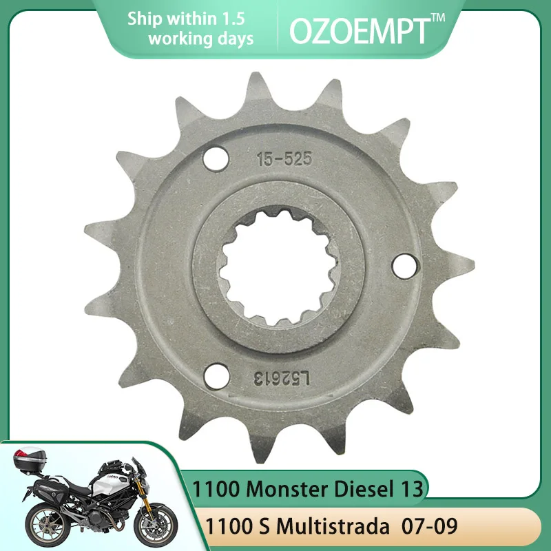

Передняя Звездочка мотоцикла OZOEMPT 525-15T подходит для 1100 Monster Diesel,S Monster,Multistrada,S Multistrada,Hypermotard