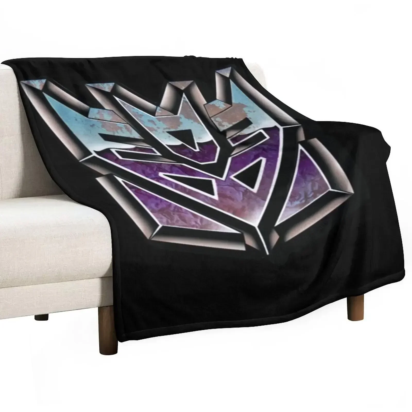 Decepticon T-Shirt Throw Blanket Giant Sofa For Sofa Thin Blankets