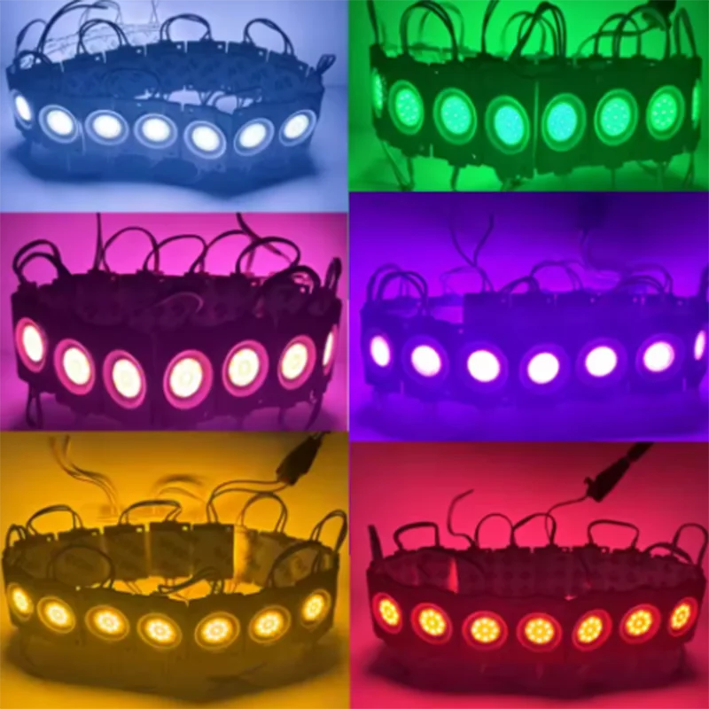 20/100PCS 2.4W COB LED Module 24V Light Advertisement Design Sign Backlight Shop Banner Waterproof IP67 White Red Green Blue