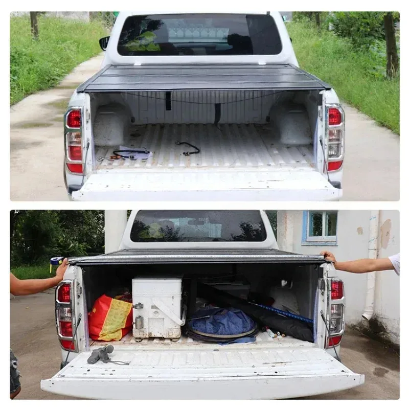 

Hard Aluminum Weatherproof Retractable Tonneau Cover Pickup Truck Bed Cargo Accessory