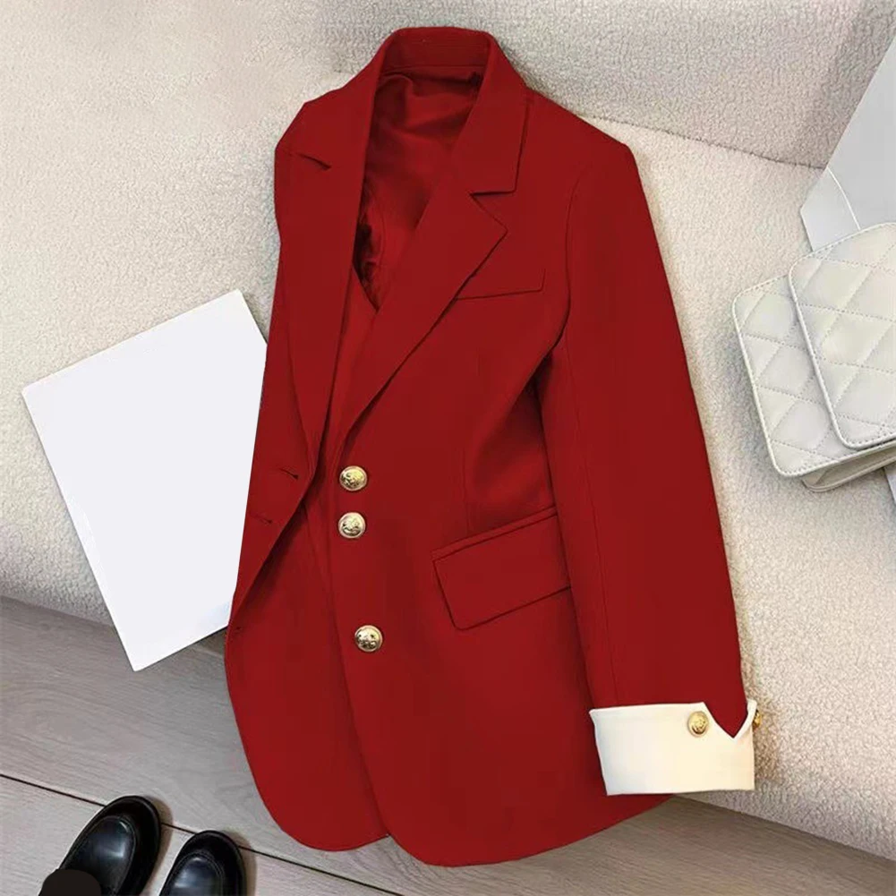 เสื้อแจ็คเก็ตแฟชั่นลำลอง ปกเสื้อแบบปกเชิ้ต แขนยาว เสื้อแจ็คเก็ตแฟชั่นลำลอง สไตล์คลับและวันหยุด ความยืดหยุ่นปานกลาง