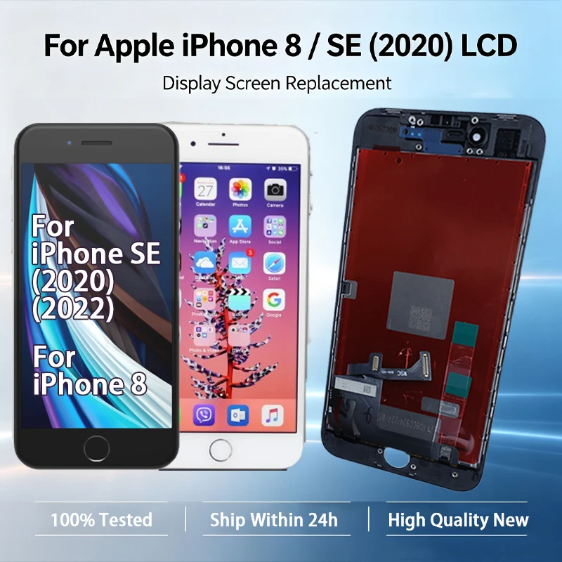 Écran tactile et numériseur SE2 SE3 pour Apple iPhone 8 4,7 pouces, ensemble d'écran LCD de remplacement pour iPhone SE 2020 2022, pièces de réparation neuves
