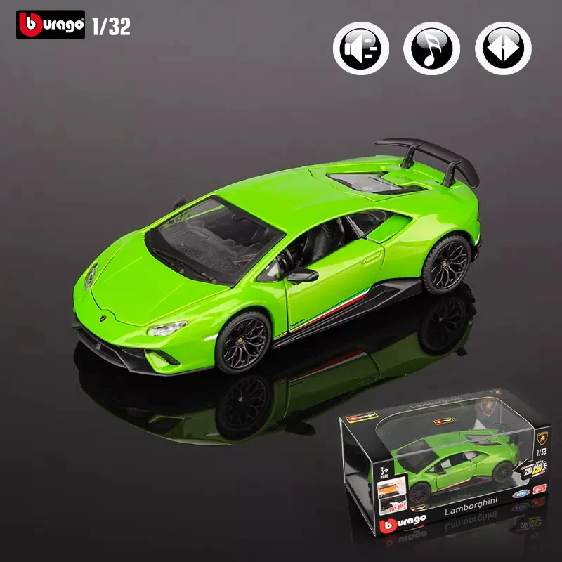 Bburago 1:32 New Style Ferrari Laferrari Sound And Light Alloy Luxury Vehicle Diecast Pull Back Car Model Collection Gift