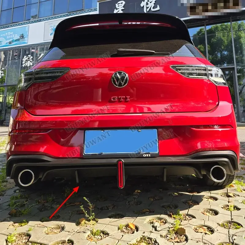 For Volkswagen GOLF 8 MK8 8.5 R-line Gti 202-2026 rear lip modified black rear spoiler diffuser splitter car kit