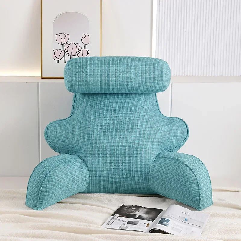 Wide and high reading pillow Removable jacket Bedside pillow Backrest Princess neck protector Waist bedroom sofa cushion