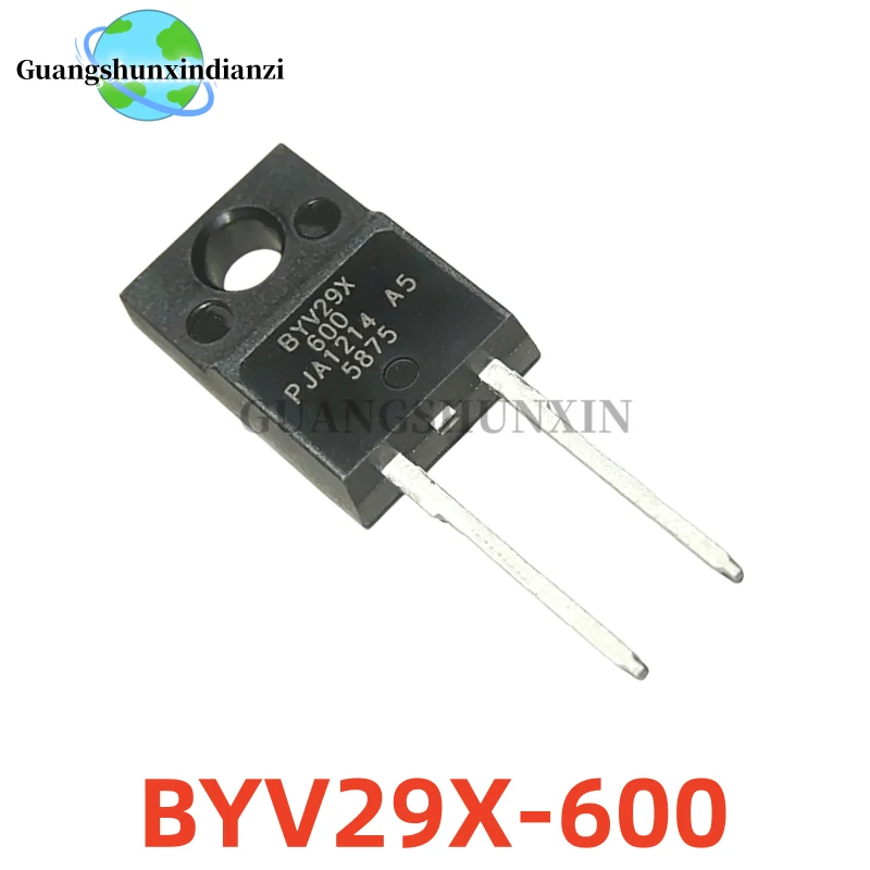 10PCS 100% NEW Original BYV29X-600 BYV29X TO-220F-2 fast recovery diode Best Quality In Stock