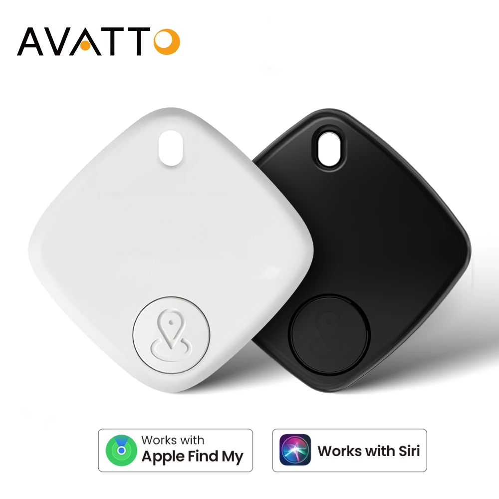 AVATTO Mini GPS Bluetooth Tracker Anti-Lost Device Round Pet Kids Bag Wallet Tracking Smart Finder Locator