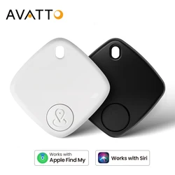 Avatto-Bluetooth付きミニGPSトラッカー,紛失防止丸いデバイス,ペット,子供用バッグ,財布,追跡,スマートファインダー