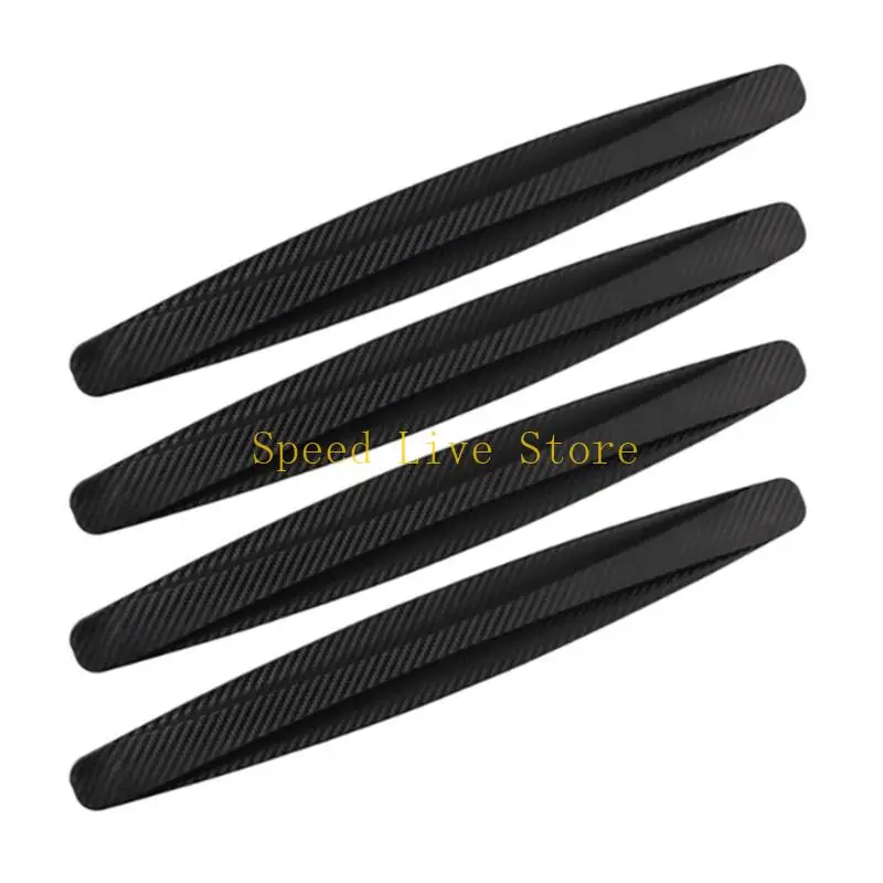 547C 4Pcs Car Door Protectors Guard Strips Scratch Protectors Car Rubber Bumper Stickers