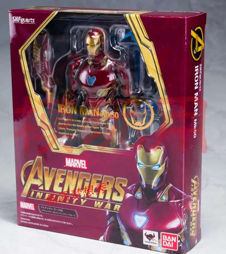 

Marvel Avengers 3 Infinity War Mk50 Shf Iron Man 6 Inches Movable Figure Model Luxury Edition Collect Ornaments Toy Gift