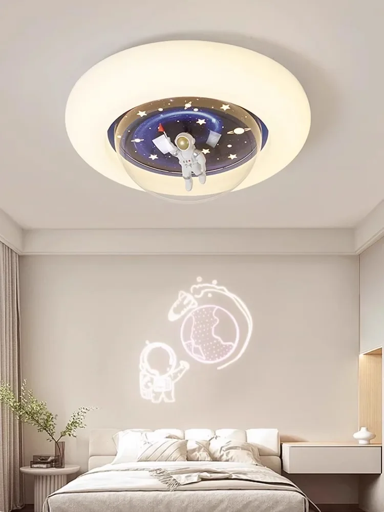 Children's Room Lamp Absorber Astronaut Planetary Light Boy Girl Room Light Eye Protection Light Simple Bedroom Light