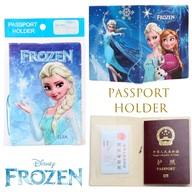 

Чехол-Кошелек для паспорта из искусственной кожи с надписью «Холодное сердце»