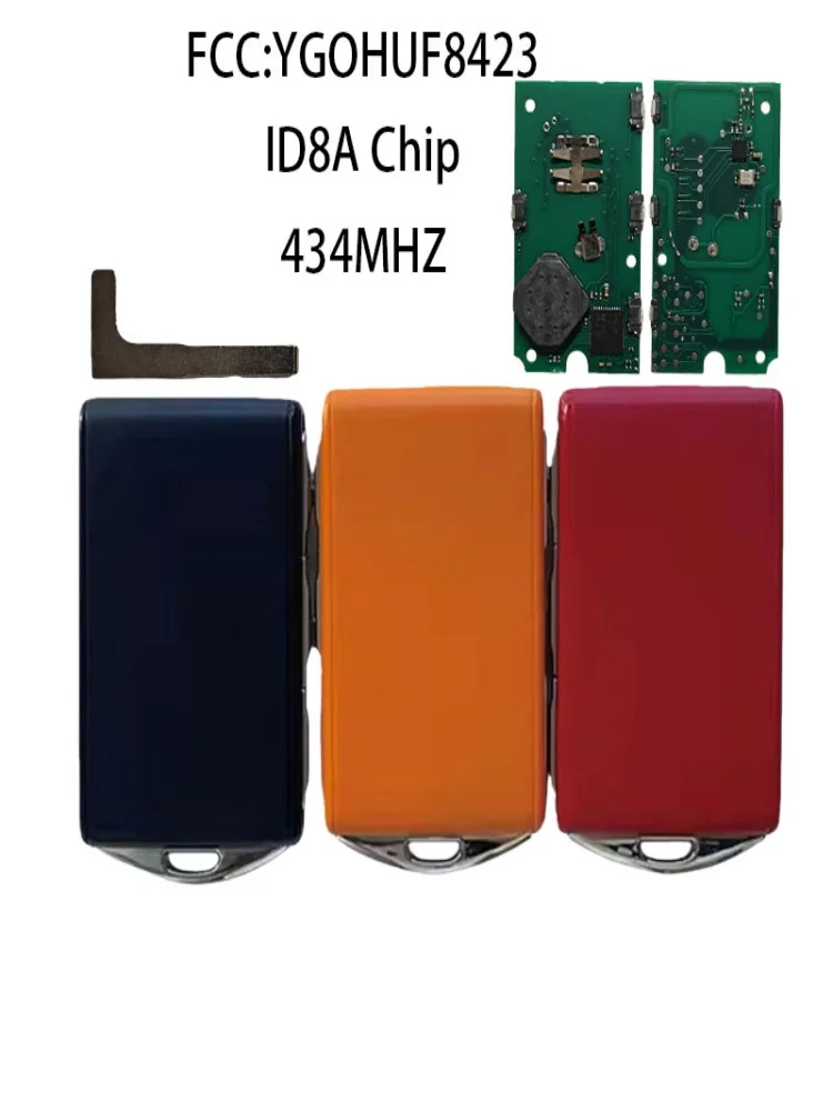 Nowy kluczyk samochodowy Smart Key 8A Chip 434 MHz PN 32256980 FCC YGOHUF8423 do Volvo XC90 S90 2016-2021 Keyless Go 4 przyciski — 2