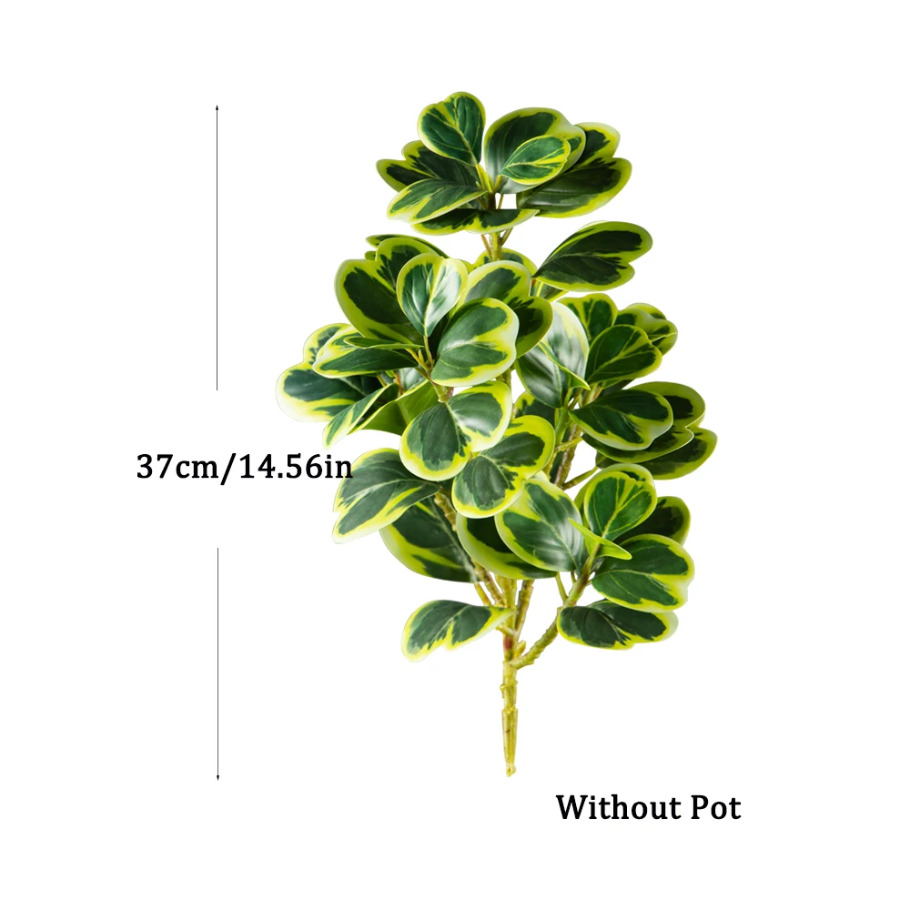 20-37cm Künstlicher Ficus-Baum, Künstlicher Eichenbaum, Tropische Geigenfeige, Plastik-Banyan-Zweig für Heim, Schreibtisch, Geschäft, Hochzeitsdekoration – Detail 9