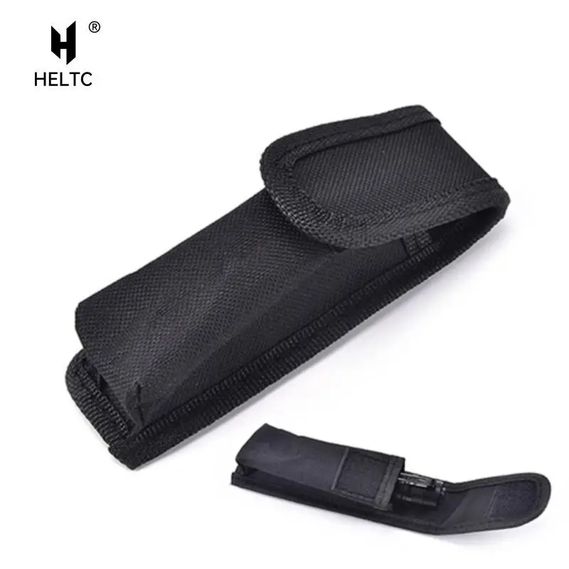 1pc LED Flashlight Case Torch Nylon Holster Holder Belt Case Pouch Bag Flashlight Holster Protable LED Torch Cover Case Pocket