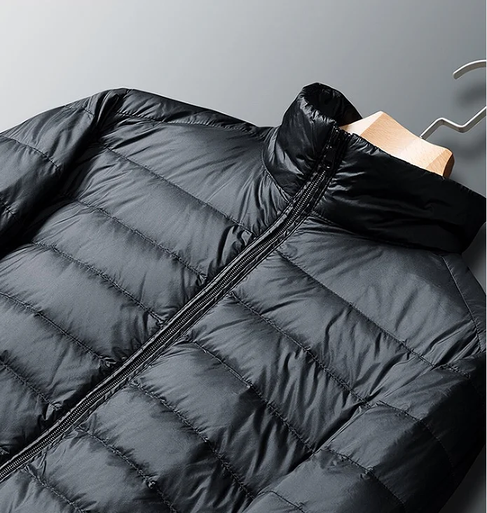 2024 Autumn Winter New Ultra Light White Duck Down Jacket Men Waterproof Casual Outdoor Portable Lightweight Male Padded Coats