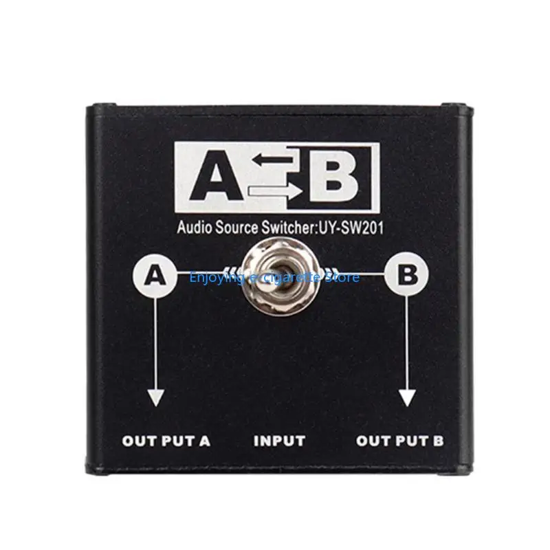 Studio 3.5mm Sound Switcher Passive Multiple Device Compatibility Metal Case Selectors Y4QF