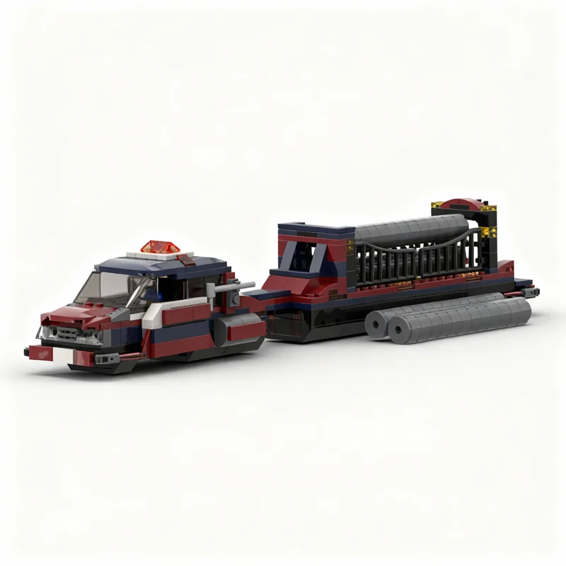 

386pcs MOC Hover Semi Truck Pipe Transport City Model Building Blocks Construction Toy Christmas Gifts DIY Creative Idea Brick