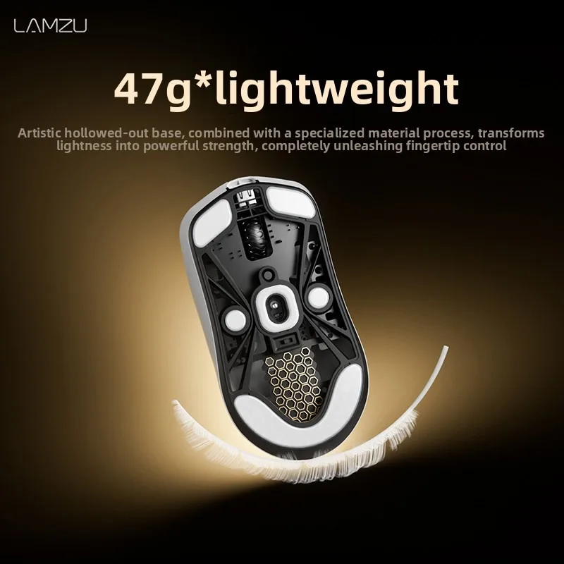 LAMZU Wireless Gaming Mouse 8K Polling PAW3950 Ultra-lightweight Esports Mice for Valorant CS2 Professional Tournament