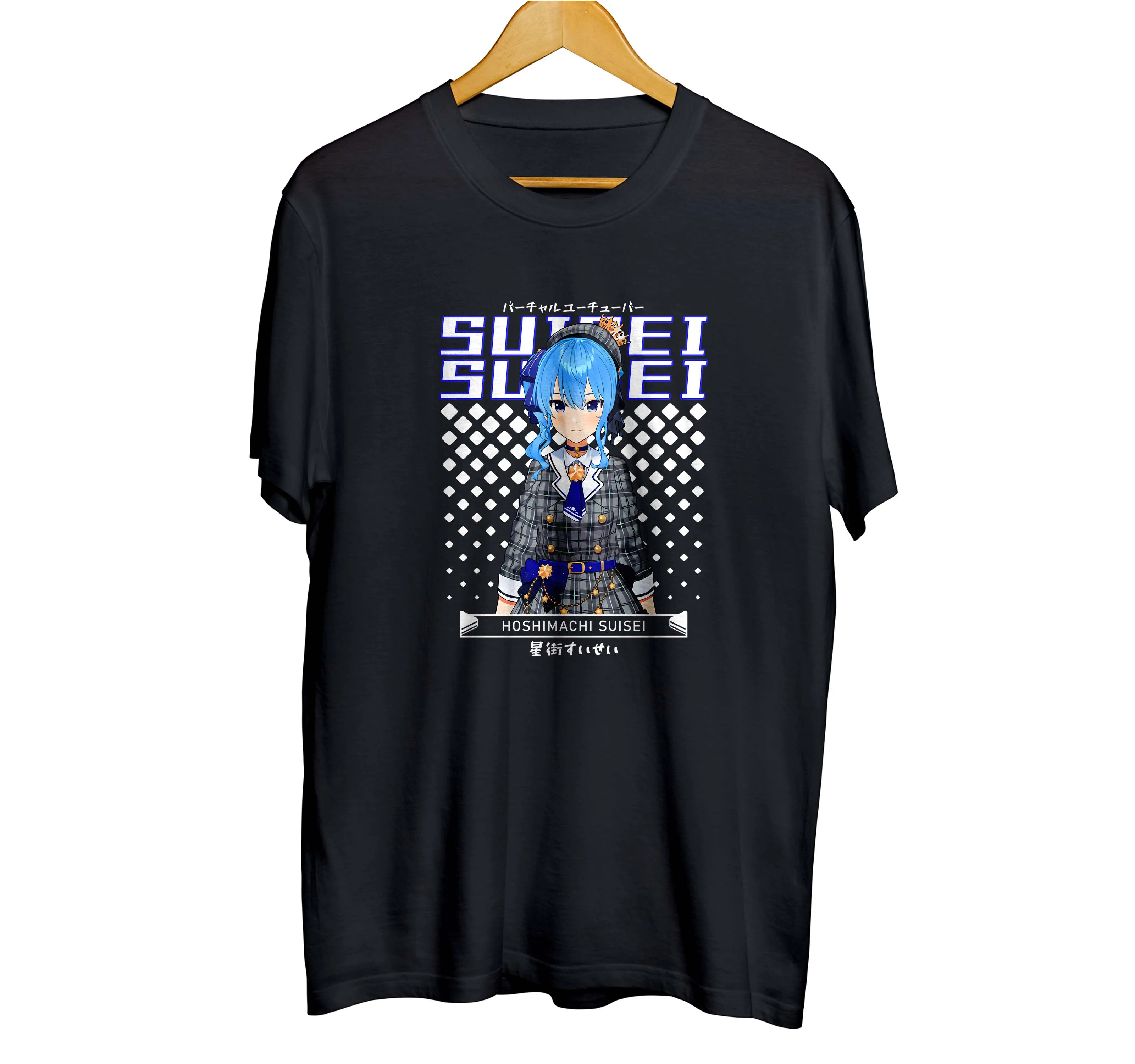 T-shirt distroanime vtuber HOSHIMACHI SUISEI - HOLOLIVE JPN 100% cotton combed 30s