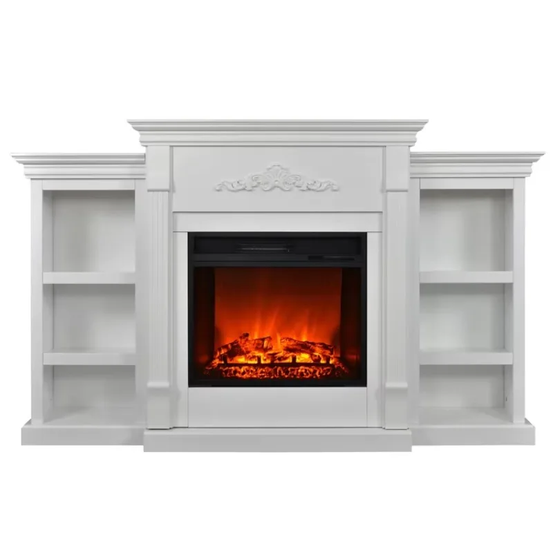 Electric Fireplace Tv Stand Freestanding Heater Room Decorate Led Light