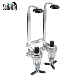 2 Bottle Liquor Dispenser Wall Mount Cocktail Shaker Stand Wine Rack Beer Alcohol Bar Beverage Dispenser Cocktail Alcohol Tool