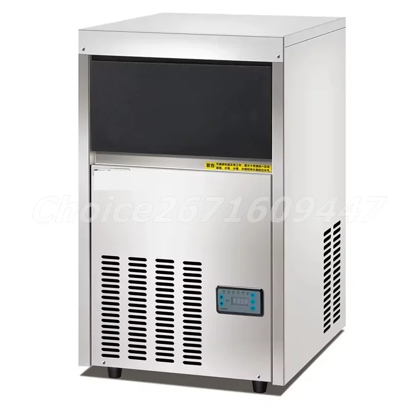 

Commercial Ice Maker Air-Cool Cube Ice Maker Machine Stainless Steel Cube Ice Maker Milk Tea Coffee Shop