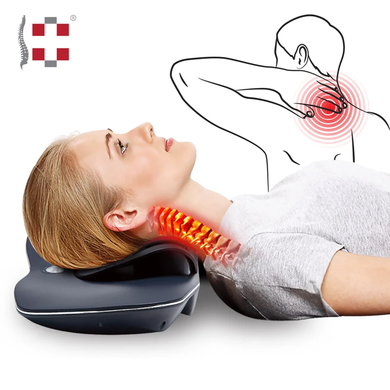 cervical vertebra massager with heat function for neck pain relief