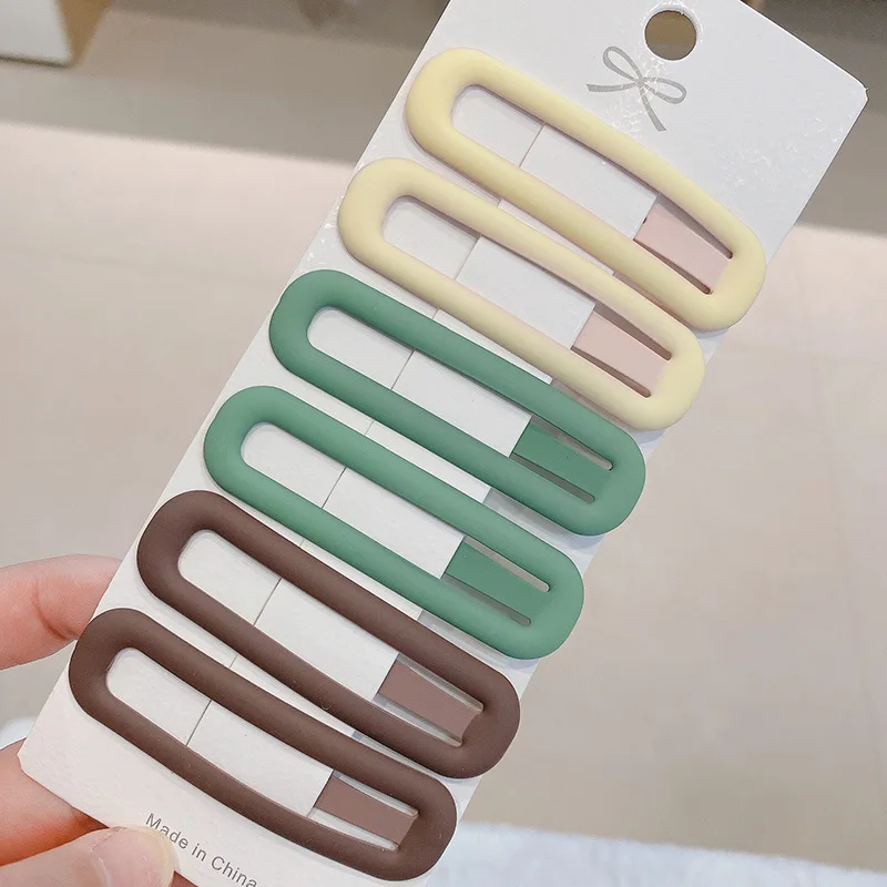 6pc Mode Praktische Vielseitige Morandi Farbe BB Haarnadel Haar Seite Clips für Mädchen Frauen Kinder Childs Damen Haar zubehör – Detail 8