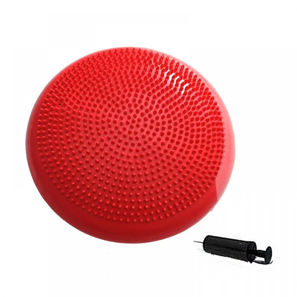 Inflated Stability Yoga Wobble Cushion Exercise Fitness Balance Disc Wiggle Seat