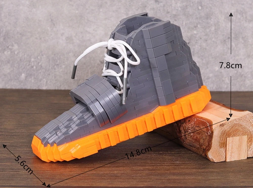 Neue DIY Sport Basketball Schuhe Bausteine Anime Turnschuhe Jungen Mädchen Spielzeug Auktion Modell Montage Block Ziegel Kinder Spielzeug Geschenke – Detail 18