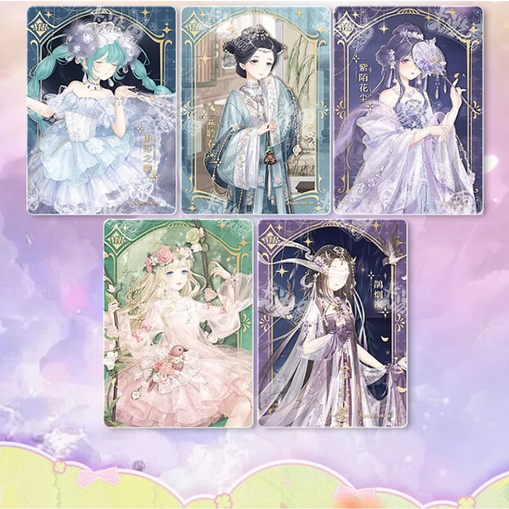 KAYOU Miracle Nikki Collection Cards Shining Lovely Dress Up Stars Nikki Multi Style Themed Clothing Anime Game Cards Kids Gifts