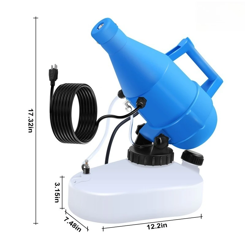 4.5L Handheld ULV Electric Sprayer Portable Disinfection Fogger Atomizer for Home Garden Indoor Sanitizing Plant Misting