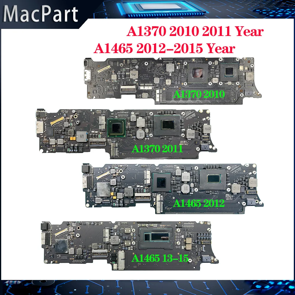 

Original A1370 A1465 MacBook Air 11" Motherboard Logic Board Replacement for 2010-2015 Models Tested Working