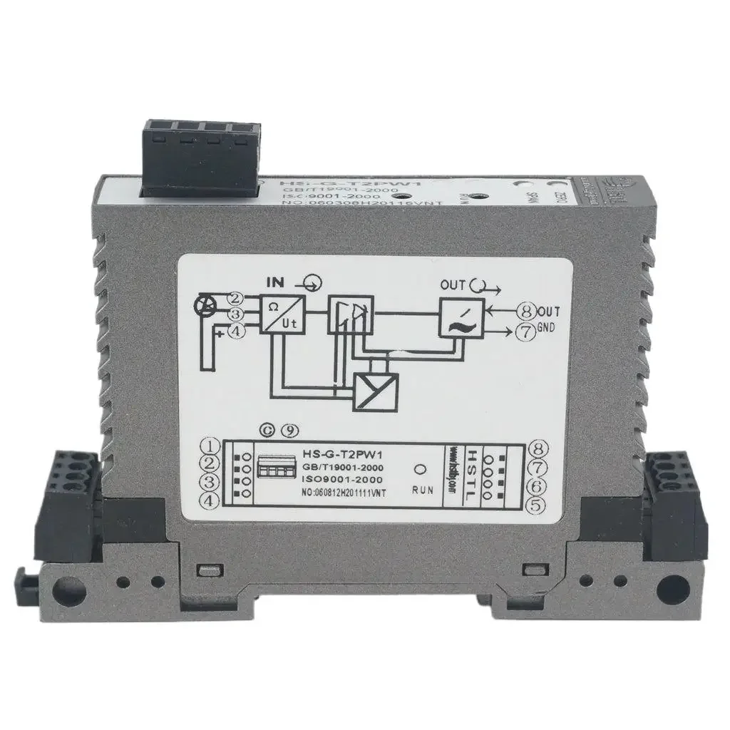 12-24VDC PT100/PT1000 Output 4-20mA/0-5V/0-10V Isolation Module Transmitter Temperature Control Thermistor