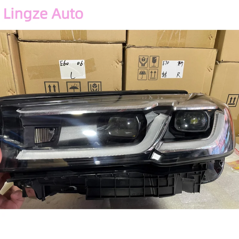 Fit For BMW 5 Headlight 2021-2022 BMW G30 Headlights Low Configuration LED Headlamp Half Assembly Plug And Play